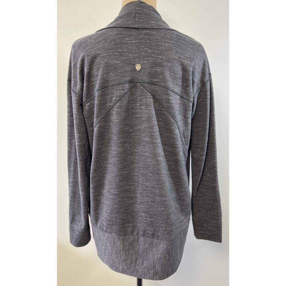 Kuhl Jacket Women Small Oversized Dark Heather Gray Sweater Outdoors Hiking Camp - Picture 4 of 15